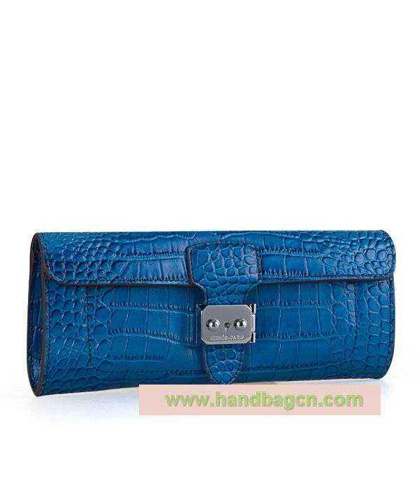 Hermes 1002 Alligator Embossed Cowhide Clutch