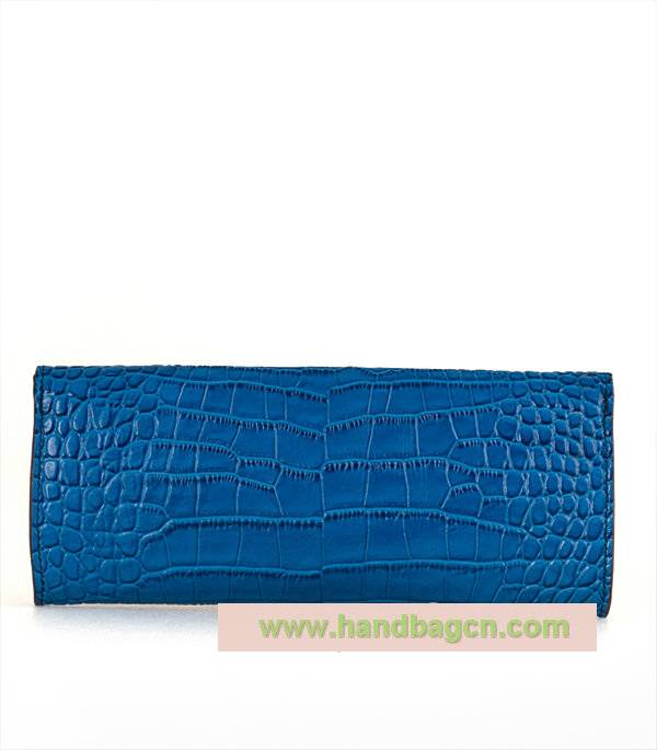 Hermes 1002 Alligator Embossed Cowhide Clutch