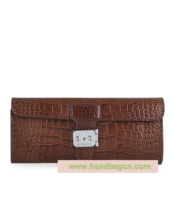 Hermes 1002 Alligator Embossed Cowhide Clutch