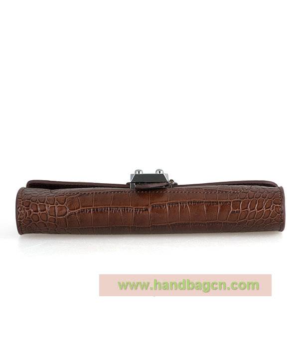 Hermes 1002 Alligator Embossed Cowhide Clutch