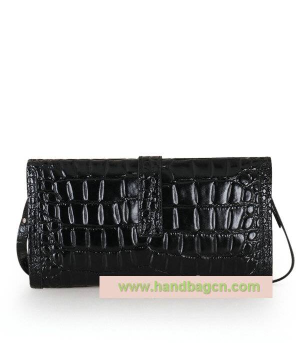 Hermes Jige Clutch with Shoulder Strap 1003cbk