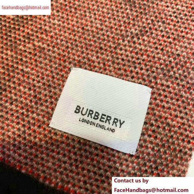 Burberry Monogram Print Logo Scarf 30x155cm 2020