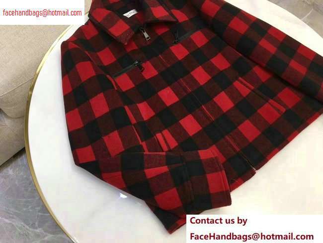 Dior Check Jacket Black/Red 2020