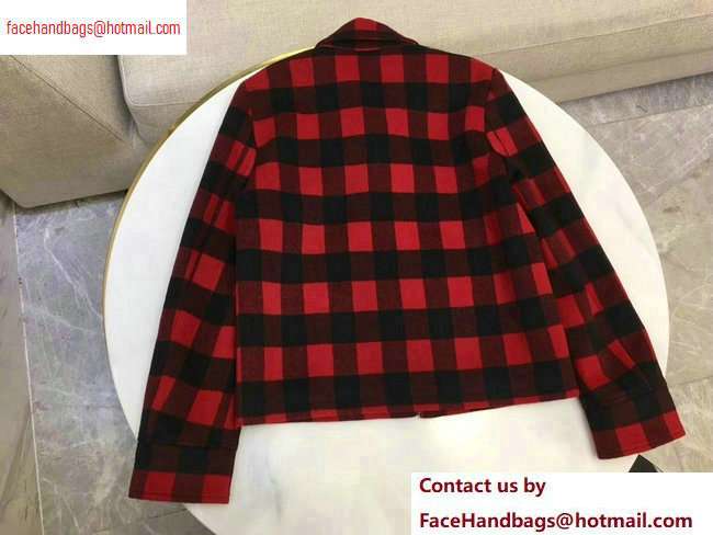 Dior Check Jacket Black/Red 2020