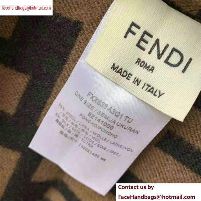 Fendi FF Large Enveloping Poncho 2020