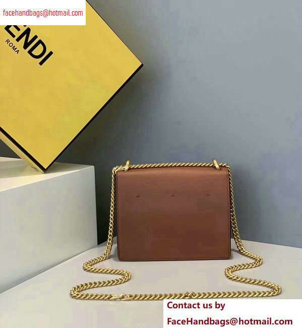 Fendi Leather Kan U Mini Bag Brown 2020