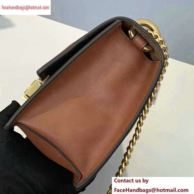 Fendi Leather Kan U Mini Bag Brown 2020