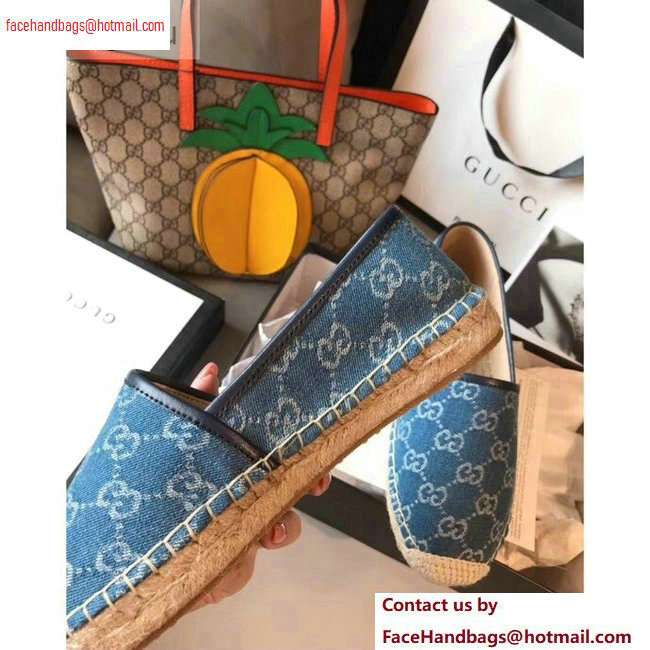 Gucci GG Denim Espadrilles 2020