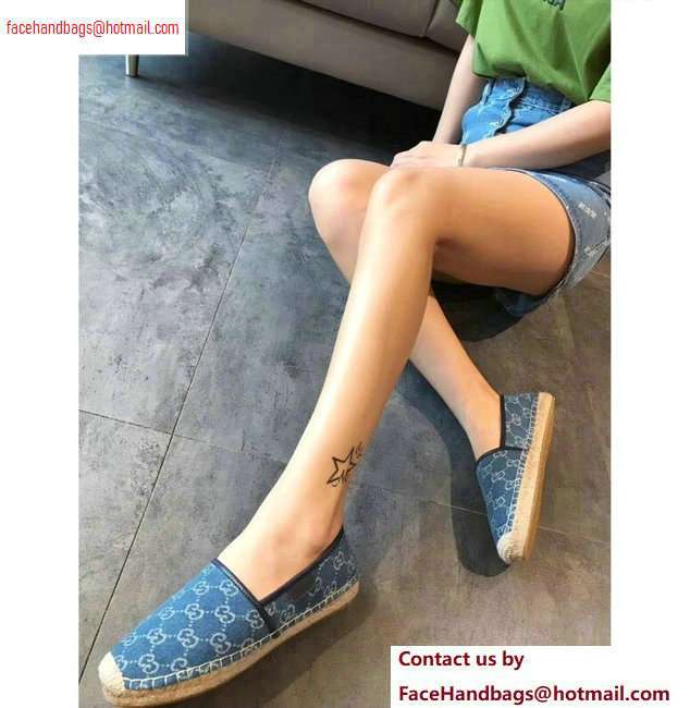 Gucci GG Denim Espadrilles 2020