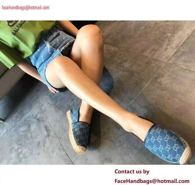 Gucci GG Denim Espadrilles 2020