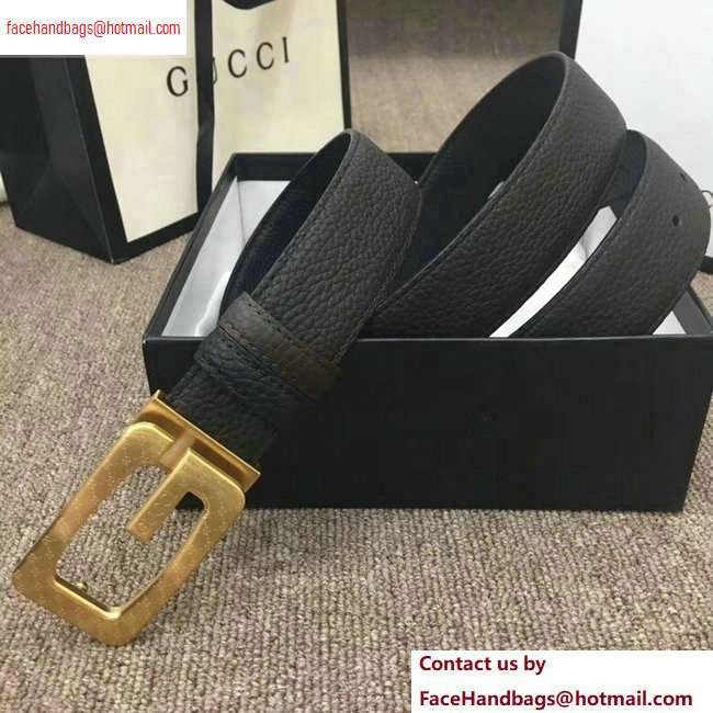 Gucci Width 3.5cm Leather Belt Coffee with G Buckle