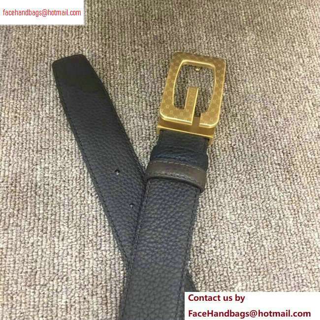 Gucci Width 3.5cm Leather Belt Coffee with G Buckle