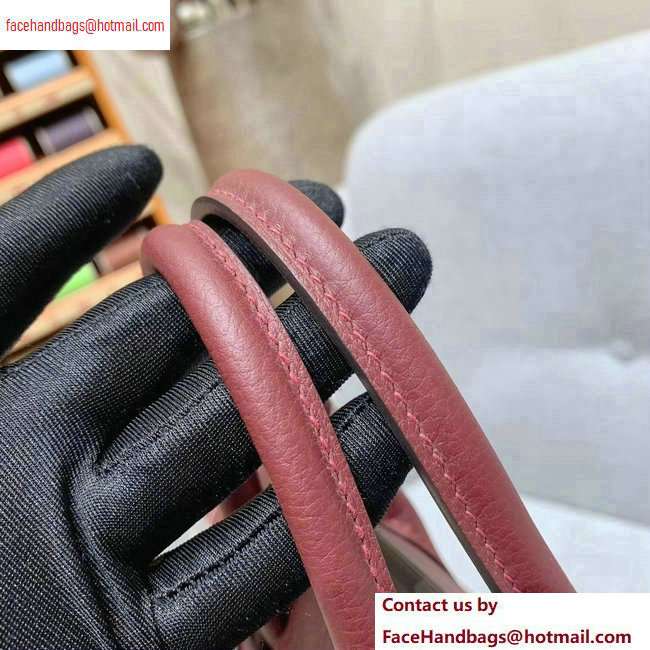 Hermes Birkin 25cm Bag in Original Togo Leather Burgundy