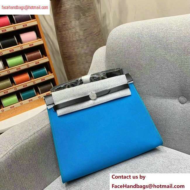 Hermes Herbag Zip 31 Bag in Original Quality Black/Blue