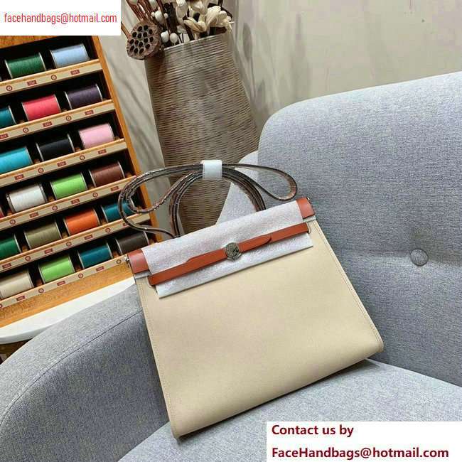 Hermes Herbag Zip 31 Bag in Original Quality Creamy