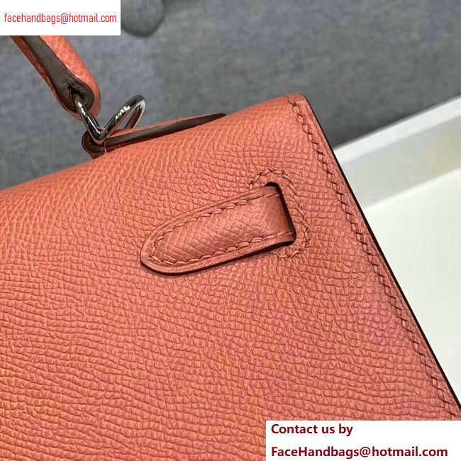 Hermes Kelly 25cm Bag in Original Epsom Leather Lobster Pink