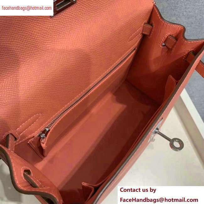 Hermes Kelly 25cm Bag in Original Epsom Leather Lobster Pink