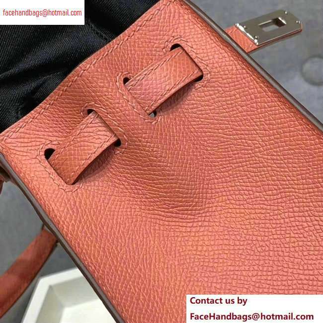 Hermes Kelly 25cm Bag in Original Epsom Leather Lobster Pink