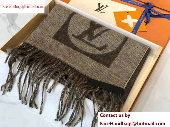 Louis Vuitton Cardiff Scarf 194x30cm Light Coffee