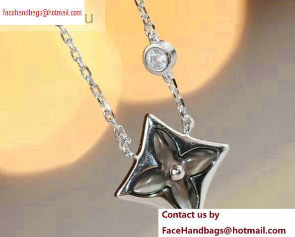 Louis Vuitton Color Blossom BB Star Pendant Necklace Silver