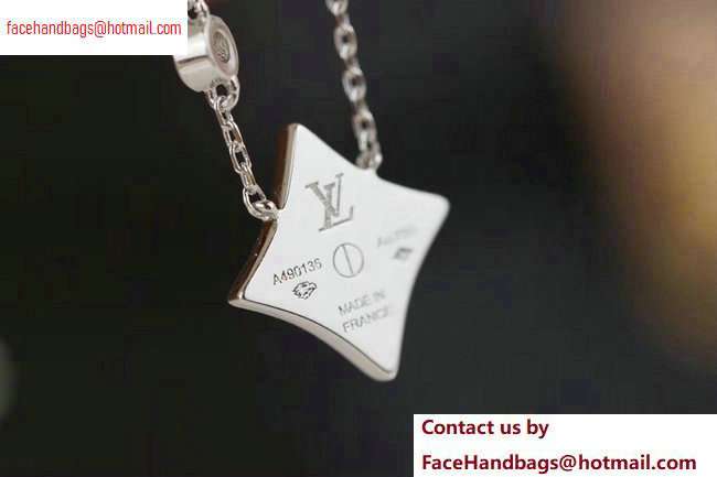 Louis Vuitton Color Blossom BB Star Pendant Necklace Silver