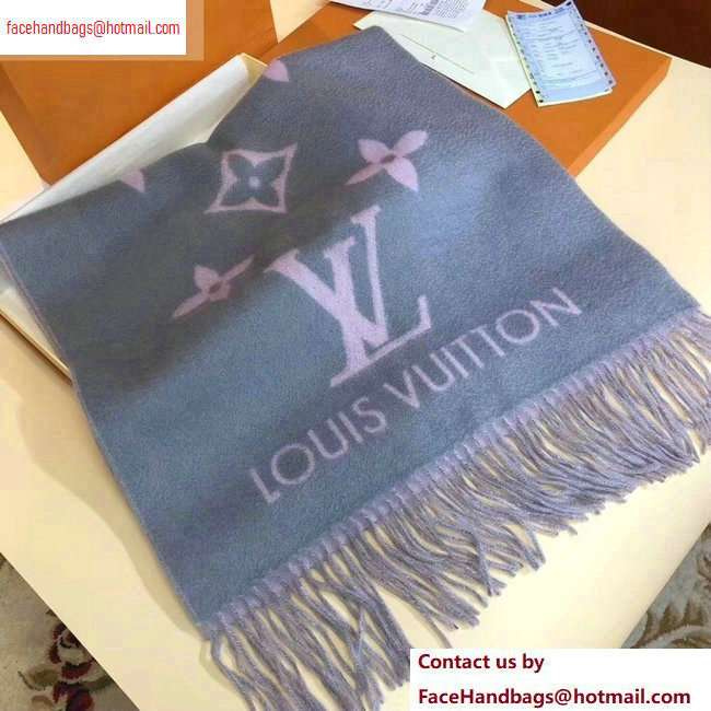 Louis Vuitton Reykjavik Scarf 185x45cm Gray/Pink