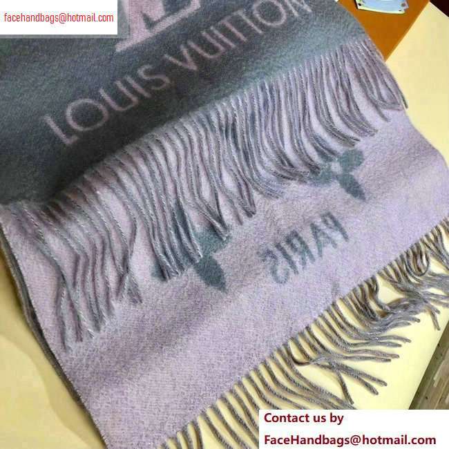 Louis Vuitton Reykjavik Scarf 185x45cm Gray/Pink