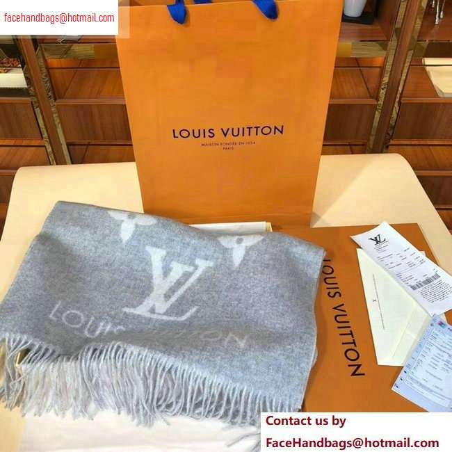 Louis Vuitton Reykjavik Scarf 185x45cm Gray