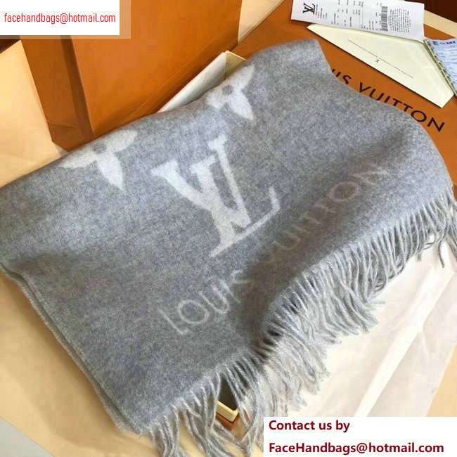 Louis Vuitton Reykjavik Scarf 185x45cm Gray