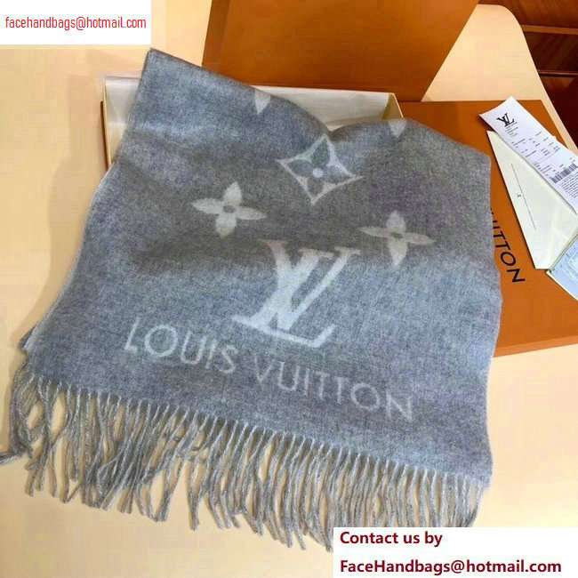 Louis Vuitton Reykjavik Scarf 185x45cm Gray