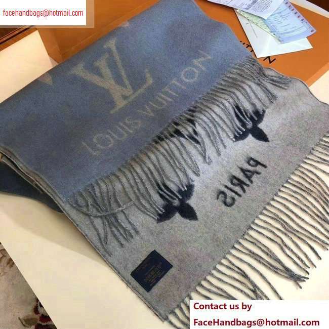 Louis Vuitton Reykjavik Scarf 185x45cm M70869 Gradient Noir Gris