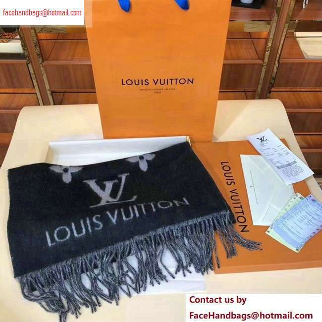 Louis Vuitton Reykjavik Scarf 185x45cm M71040 Black