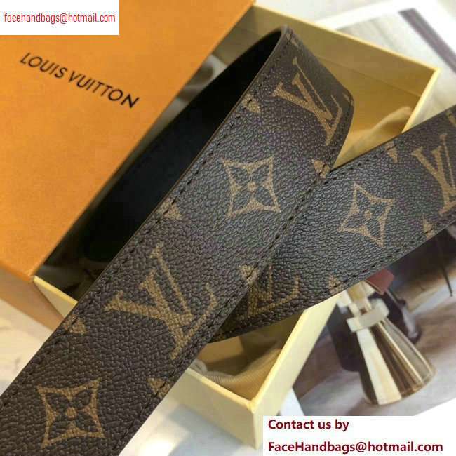 Louis Vuitton Width 3.5cm Monogram Canvas Signature Belt 2020