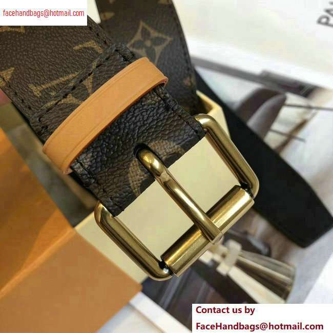 Louis Vuitton Width 3.5cm Monogram Canvas Signature Belt 2020