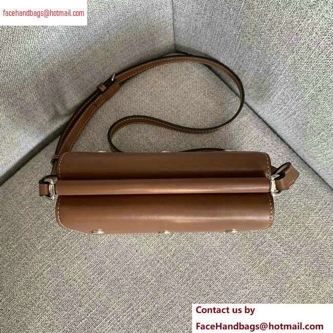 burberry Mini canvas Title Bag brown with Pocket Detail