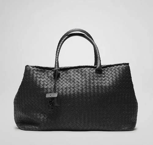 Bottega Veneta Lambskin Leather Handbag 1023 black ...