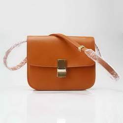 Celine Classic Box Small Flap Bag 80077L Orange