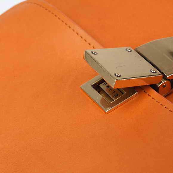 Celine Classic Box Small Flap Bag 80077L Orange