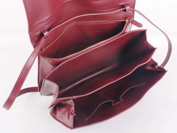 Celine Classic Lambskin Large Box Bag Calf Leather - 80088 Bordeaux