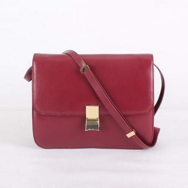 Celine Classic Lambskin Large Box Bag Calf Leather - 80088 Bordeaux