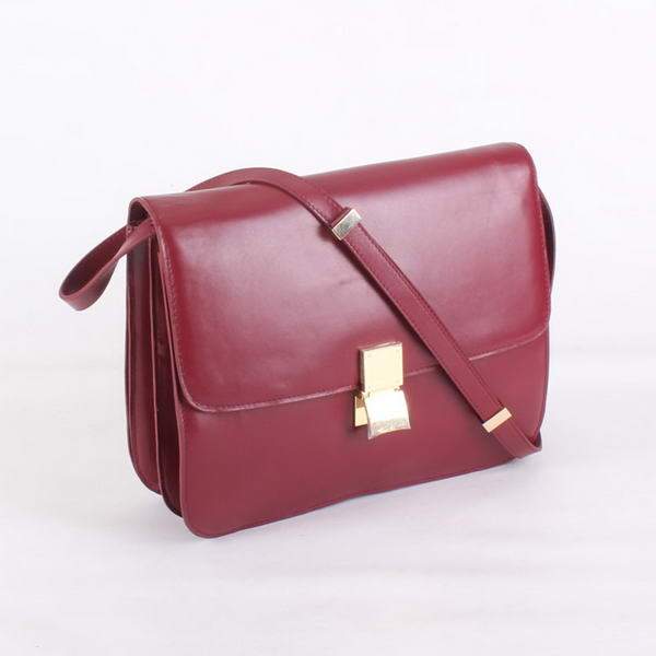 Celine Classic Lambskin Large Box Bag Calf Leather - 80088 Bordeaux