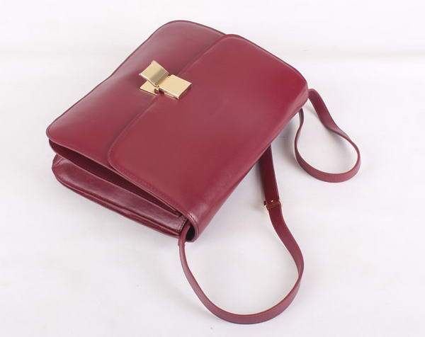 Celine Classic Lambskin Large Box Bag Calf Leather - 80088 Bordeaux