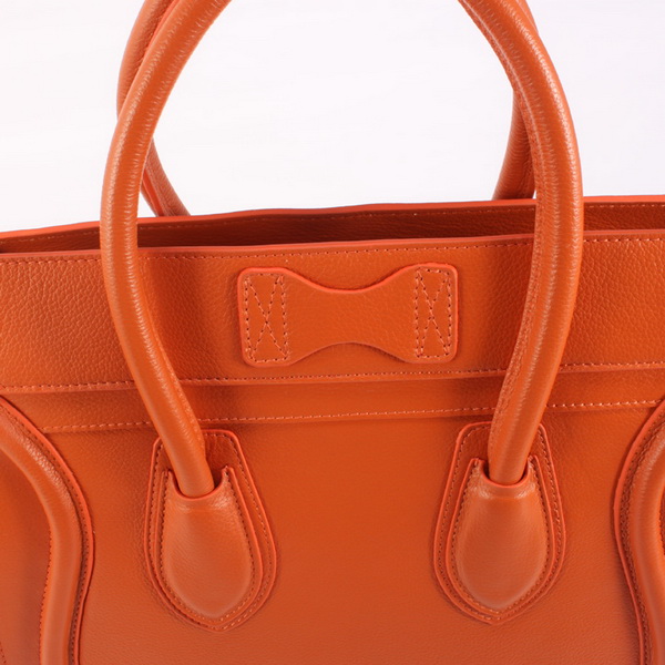 Celine Luggage Mini 33cm Tote Leather Bag - 98170 Orange