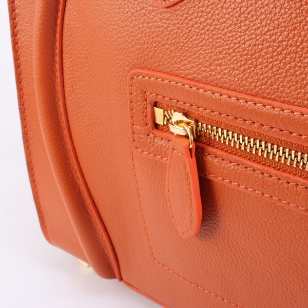 Celine Luggage Mini 33cm Tote Leather Bag - 98170 Orange