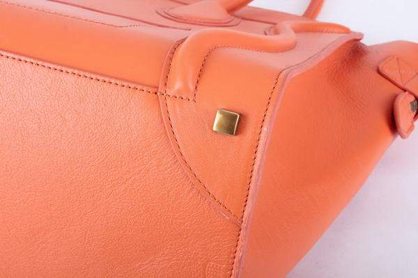 Celine Luggage Mini 33cm Tote Leather Bag - 98170 Orange