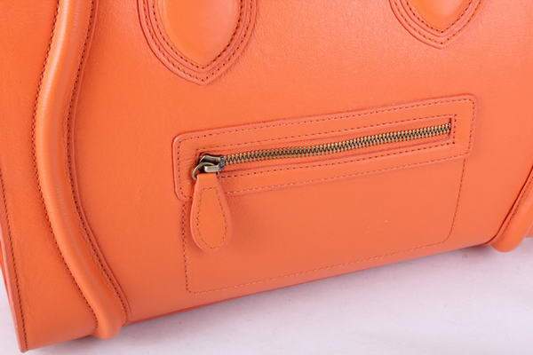 Celine Luggage Mini 33cm Tote Leather Bag - 98170 Orange