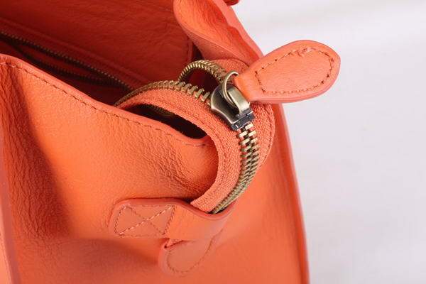 Celine Luggage Mini 33cm Tote Leather Bag - 98170 Orange