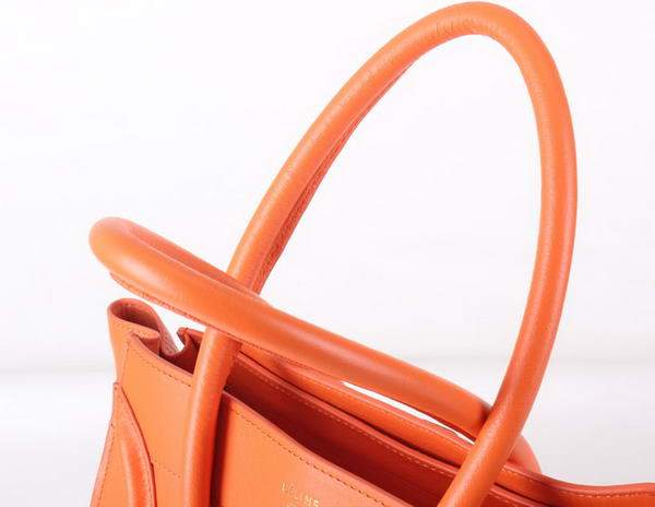 Celine Luggage Mini 33cm Tote Leather Bag - 98170 Orange