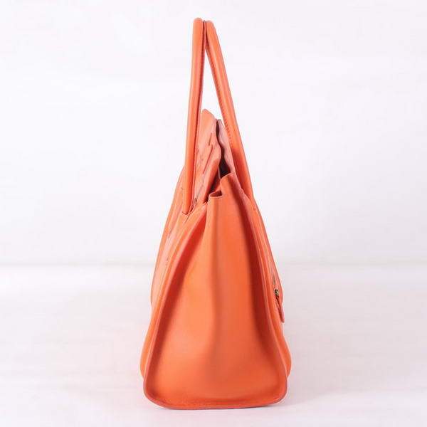 Celine Luggage Mini 33cm Tote Leather Bag - 98170 Orange