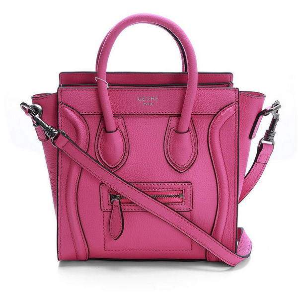 Celine Luggage Nano 20cm Tote Bag - 3309 Rosy